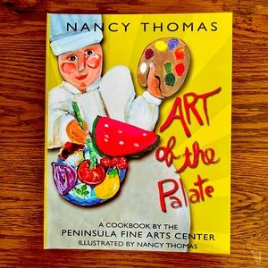 Nancy Thomas signed cookbook, Art of the Palate